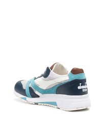 dunkelblaue Leder niedrige Sneakers von Diadora