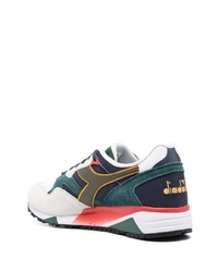 dunkelblaue Leder niedrige Sneakers von Diadora