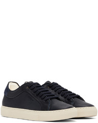 dunkelblaue Leder niedrige Sneakers von Paul Smith