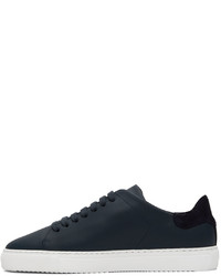 dunkelblaue Leder niedrige Sneakers von Axel Arigato