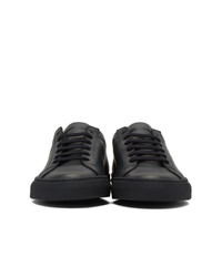 dunkelblaue Leder niedrige Sneakers von Common Projects