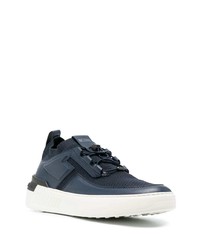 dunkelblaue Leder niedrige Sneakers von Tod's