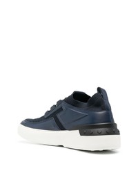 dunkelblaue Leder niedrige Sneakers von Tod's