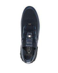 dunkelblaue Leder niedrige Sneakers von Tod's