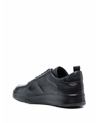 dunkelblaue Leder niedrige Sneakers von Officine Creative