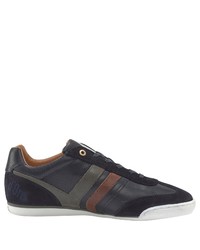 dunkelblaue Leder niedrige Sneakers von Pantofola D'oro