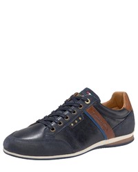 dunkelblaue Leder niedrige Sneakers von Pantofola D'oro