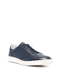 dunkelblaue Leder niedrige Sneakers von Barrett