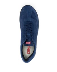 dunkelblaue Leder niedrige Sneakers von Camper