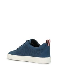 dunkelblaue Leder niedrige Sneakers von Bally