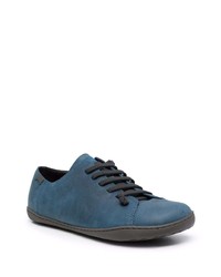 dunkelblaue Leder niedrige Sneakers von Camper