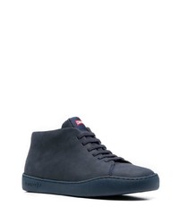 dunkelblaue Leder niedrige Sneakers von Camper