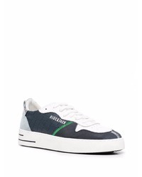 dunkelblaue Leder niedrige Sneakers von Hide&Jack