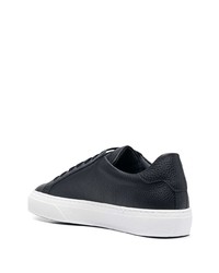 dunkelblaue Leder niedrige Sneakers von Philipp Plein