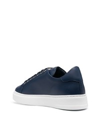 dunkelblaue Leder niedrige Sneakers von Philipp Plein