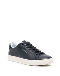 dunkelblaue Leder niedrige Sneakers von PS Paul Smith