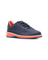 dunkelblaue Leder niedrige Sneakers von Camper