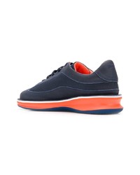 dunkelblaue Leder niedrige Sneakers von Camper