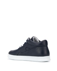 dunkelblaue Leder niedrige Sneakers von Camper