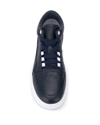 dunkelblaue Leder niedrige Sneakers von Camper