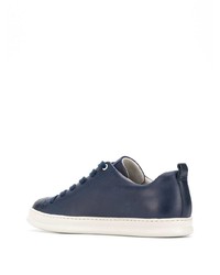 dunkelblaue Leder niedrige Sneakers von Camper