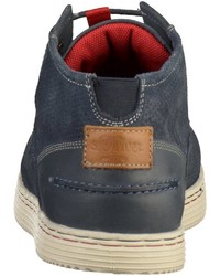 dunkelblaue Leder niedrige Sneakers von S.OLIVER RED LABEL