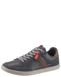 dunkelblaue Leder niedrige Sneakers von S.OLIVER RED LABEL