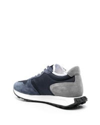 dunkelblaue Leder niedrige Sneakers von Hogan