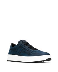 dunkelblaue Leder niedrige Sneakers von Tod's