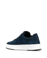 dunkelblaue Leder niedrige Sneakers von Tod's