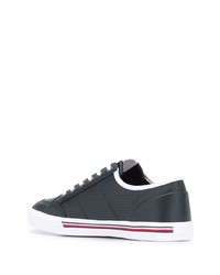 dunkelblaue Leder niedrige Sneakers von Tommy Hilfiger