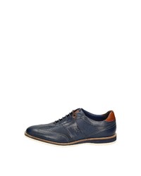 dunkelblaue Leder niedrige Sneakers von Sioux