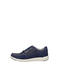 dunkelblaue Leder niedrige Sneakers von Sioux