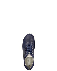 dunkelblaue Leder niedrige Sneakers von Sioux