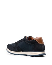 dunkelblaue Leder niedrige Sneakers von Bugatti