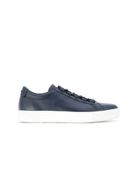 dunkelblaue Leder niedrige Sneakers von Tod's