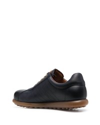 dunkelblaue Leder niedrige Sneakers von Camper