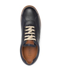 dunkelblaue Leder niedrige Sneakers von Camper