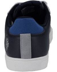 dunkelblaue Leder niedrige Sneakers von U.S. Polo Assn.