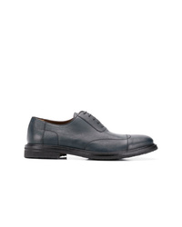 dunkelblaue Leder Oxford Schuhe von a. testoni