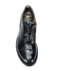 dunkelblaue Leder Oxford Schuhe von Officine Creative