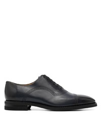 dunkelblaue Leder Oxford Schuhe von Bally