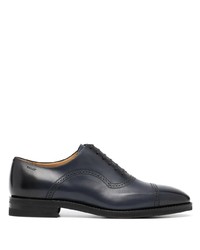 dunkelblaue Leder Oxford Schuhe von Bally