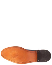 dunkelblaue Leder Oxford Schuhe von Base London