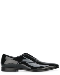 dunkelblaue Leder Oxford Schuhe von Canali