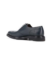 dunkelblaue Leder Oxford Schuhe von a. testoni