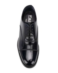 dunkelblaue Leder Oxford Schuhe von Fefè