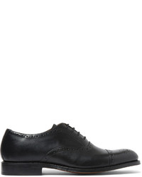 dunkelblaue Leder Oxford Schuhe von Grenson