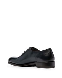dunkelblaue Leder Oxford Schuhe von Salvatore Ferragamo