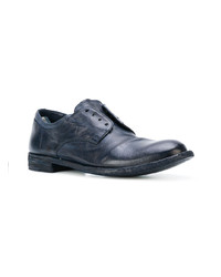 dunkelblaue Leder Oxford Schuhe von Officine Creative